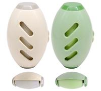 2Pcs Reusable Lint Roller, Portable Pet Hair Remover, Mini Lint Roller Ball Washable Lint Remover for Clothes Extra Sticky Lint Remover for Carpet, Rugs, Stairs, Bedding and Sofa (White and Green)