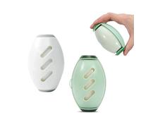 2Pcs Reusable Lint Roller, Washable Sticky Roller Set, Super Sticky Lint Remover for Clothes, Pet Hair, Furniture - Self-Clean Base & Non-Slip Grip - Yunova (Green and White)