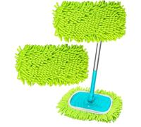 2PCS Reusable Mop Pads Compatible with Flash Speed Mop Refill Wipes,Microfiber Dust Mop Pads,Washable Wet & Dry Mop Refill Pads for Flash Speedmop,Machine Washable