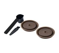 2Pcs Reusable Silicone Lid Coffee Silicone Covers Refilled Pods For Pods Replacement Coffee Cover