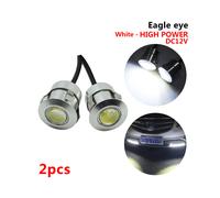2pcs Reversing Radar LED Eagle Eye Light Pure White Bulbs 12V 9W Daytime