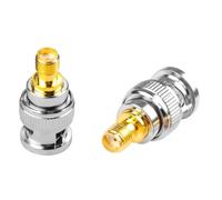 2pcs RF coaxial coax adapter SMA female to BNC male
