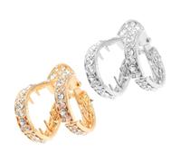 2pcs Rhinestone Hair Claw Clip Women Modern V Shape Design with Strong Hold for High Ponytails and Bun Hairstyles Elegant Hair Accessories for Brides and Weddings