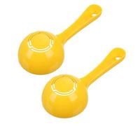 2Pcs Rice Paddle Scoop Mold for Rice Ball Making, Non-Stick Sushi Mold Rice Ball Scooper Rice Spatula Kitchen Gadge Yellow for Home Kitchen Restaurant Sushi Making