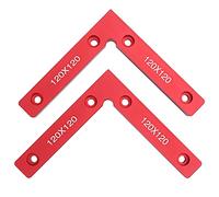 2Pcs Right Angle Clamp Aluminum Alloy 90 Degree L - Shaped Woodworking Fixture, 120x120mm Carpenter Auxiliary Tool for Cabinet, Furniture & Framing Projects