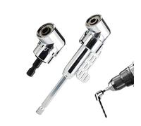 2pcs Right Angle Drill Attachment,90 Degree Drill Adaptor,105 Degree Right Angle Drill Adapter,1/4 Inch Angle Screwdriver Attachment for Power Drill Tool