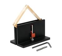 2PCS Right Angle Spline Jig, Adjustable Corner Dovetail Jig for Table Saw Router Table Strengthen Miter Joints and Add Design Element Suitable for Picture Frames Drawer Slotting Small Boxes