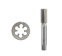 2pcs Right Hand Tap And Die Set For Metal HSS Screw Thread Tap Drill Bit M3 M4 M5 M6 M7 M8 M9 M10 M12 M14 M15 Thread Die-1 Set M9x1