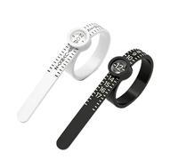 2Pcs Ring Measurement Tool UK Sizes Womens Mens Ring Sizer Ring Measurer US Ring Sizer 1-17 UK Ring Sizer A-Z with Magnifying Glass for Jewelry Measurement Wedding and Engagement Ring Sizing