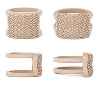 2PCS Ring Protectors for Working Out - Wedding Band Cover - Silicone Ring Guard by RINFIT - Set of two: 4mm & 9mm - Patented Design, Silicone, No Gemstone