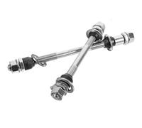 2pcs Road Bike Quick Release Axle Set with Ball Bearing, Iron Silver | Front and Rear Shaft Set, Lightweight Tool Removal Design, for Home Service and Shop Mechanics