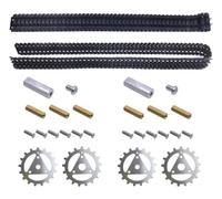 2PCS Robot Car 95cm Crawler Tank Treads Tracks with Gear for Robot Tank DIY project for Teen Adult(Not included idler Wheels)