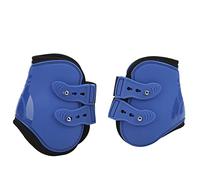 2Pcs Robust Horse Hind Leg Boots,Dynamic PU Neoprene Protection for Racing & Performance Horses High Impact Tendon & Brace Guards for Enhanced Durability and Comfort (blue hind legs M 15x10.5cm)
