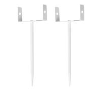 (2pcs) Robust Iron Downspout Bracket Coating Storm Adjustable Fit Prevents Flooding Easy Setup Downspout Bracket