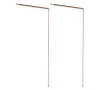2pcs Rod Copper Probing, Durable Copper Detector Rod For Divination, Rod Probe For Water, Minerals, Lost Things, Paranormal Investigations(single head-ball)