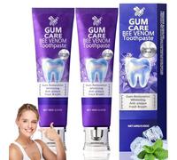 2PCS Rolimey Viocore Bee Venom Dental Treatment Toothpaste, Mouthology Teeth Whitening Toothpaste, Natural Teeth Whitening Toothpastes, Fresh Breath,Teeth Whitening Gel, for Men and Women