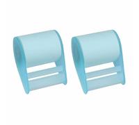 2Pcs Roll Message Memo Sticky Note Tape, Adhesive Roll Sticky Notes with Dispensers Multi Color Journaling Supplies Funny Notes for Office School Student Supply (Blue Sticky Notes with Holders)