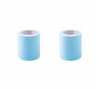 2Pcs Roll Message Memo Sticky Note Tape, Adhesive Roll Sticky Notes with Dispensers Multi Color Journaling Supplies Funny Notes for Office School Student Supply (Blue Roll Sticky Notes)