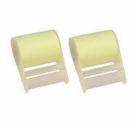 2Pcs Roll Message Memo Sticky Note Tape, Adhesive Roll Sticky Notes with Dispensers Multi Color Journaling Supplies Funny Notes for Office School Student Supply (Yellow Sticky Notes with Holders)