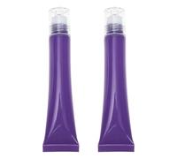 2pcs Roller Ball Bottle 20g Plastic Cosmetics Cream Container Purple