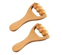 2pcs Roller Massager, Wooden Roller Ball Massager, Leg Muscle Relaxation Tool, Muscle Massage Tool, Suitable for Men and Women Adults