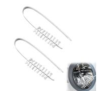 2Pcs Rolling Washing Machine Cleaning Brush White Drum Cleaner Washing Machine Practical Washing Tools Cleaning Crevice Brush Flexible Drum Brushes Washing Machine Cleaning Brush