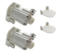 2Pcs Roman Blind Control Mechanism, 37x33mm Winder, 5.5mm Pole for Hilarys | White, includes covers. Heavy duty chain unit. Replacement for blind tracks.