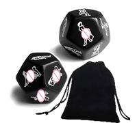 2Pcs Romantic Love Art Dice Games Couple Love Dice Set for Adult - Funny Couple Dice Pocket Dice Erotic Party Dice - 12 Sides Positions Naughty Dice
