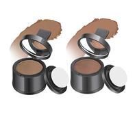 2Pcs Root Touch Up Powder Windproof & Sweatproof Hairline Powder for Women & Wen Natural Stain-Proof Hair Loss Concealer Hairline Powder for Thinning Hairline, Coffee & Light Coffee