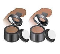 2Pcs Root Touch Up Powder Windproof & Sweatproof Hairline Powder for Women & Wen Natural Stain-Proof Hair Loss Concealer Hairline for Thinning, Light Brown & Brown