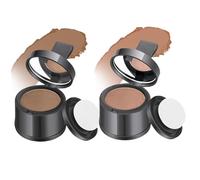 2Pcs Root Touch Up Powder Windproof & Sweatproof Hairline Powder for Women & Wen Natural Stain-Proof Hair Loss Concealer Hairline for Thinning Light Brown & Brown Root Touch Up Po