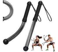 2Pcs Ropeless Battle Rope, Portable Exercise Equipment for Home Use, Quiet Cordless Training Rope Fitness Equipment for Women and Men,Portable Cordless Battle Rope for Home&Outdoors