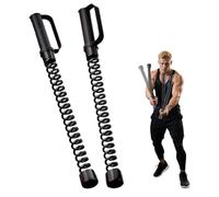 2PCS Ropeless Battle Rope - Portable Workout Ropes for Home Gym with Non-Slip Gloves, Low-Impact HIIT and Strength Workouts, Fitness Equipment for Full-Body Exercise,Men Women