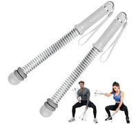 2PCS Ropeless Battle Ropes, Adjustable Ropeless Battle Rope Trainer, Upgrade Weighted Multifunctional Training Cordless Battle Rope, Battle Ropes for Home Workout Women Men Portable Strength Building