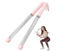 2PCS Ropeless Battle Ropes for Home Gym, Heavy Duty Arm Exerciser for Strength Training, Portable Cordless Battle Ropes for Core Muscle Building HIIT and Low-Impact Aerobic Training (pink)