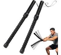 2PCS Ropeless Battle Ropes, Professional Battle Exercise Training Rope, Portable Strength Training Bar, Black Exercise Rope for Fitness Beginners Indoor Outdoor Home Gym Office Strength Workout