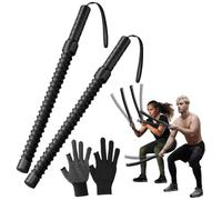2Pcs Ropeless Battle Ropes, Weighted Ropeless Battle Ropes for Home Gym, Portable Strength Training Bar, Workout Bar Improve Strength Professional Battles Exercise Training Rope (style B)