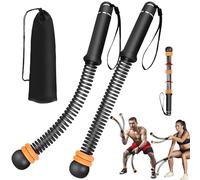 2PCS Ropeless Battle Ropes with Adjustable Weighted Ring-Battle, Cordless Battle Rope for Home Gym, HIIT Workout, Low-Impact Cardio, Strength Training, Portable Fitness Equipment for Women & Men