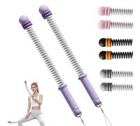 2pcs Ropeless Battle Ropes with Adjustable Weights, Portable Cordless Battle Ropes, Silent Home Workout Equipment for Full Body Toning, Fat Burning & Cardio, Gifts for Gym Lovers (Purple)