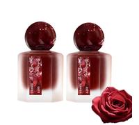 2Pcs Rose Perfume,Women's Paris Perfume,8H Long-Lasting Rose Musk Fragrance,Romantic and Gentle,Just spray once,Elegant & Charming Mixed Fragrance,Small & Portable