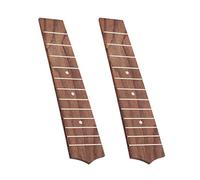 2pcs Rosewood Ukulele Fingerboard Fretboard with 12 Frets, Ukulele Fingerboard Guitar Tool, for 21 inch Concert Ukulele Replacement Parts