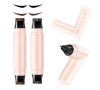 2pcs Rotatable Eyeliner Stamp Set - Quick Shaping Tool with Left/Right Eye Marked, Smudge-Proof & Long-Lasting, Ready to Use, Flawless Winged Eyeliner for Beginners & Makeup Enthusiasts, Black & Brown