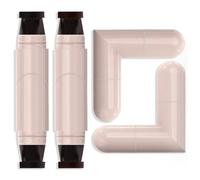 2pcs Rotatable Eyeliner Stamp Set With Left/Right Eye Marked, Quick Shaping Tool, Smudge-Proof & Long-Lasting, Flawless Winged Eyeliner For Makeup Enthusiasts, Beginner-friendly, Black & Brown