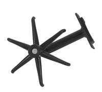 2pcs Rotatable Wall Mount Hook with 360 Degree Swivel, Black Plastic | Self Adhesive, No Drilling Required, Multi Purpose Use, for Bathrooms and Home, Modern Simple Style