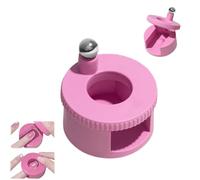 2pcs Rotating Cat Eyes Magnet, Glass Bead Suction of Cat Eye Nail, 360° Rotating Magnets for Nails, Beginner Friendly Nail Tool, Easy DIY Glossy Wide Cat Eye Effect (pink)