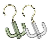 2pcs Rotating Hanger Organizer for Closet Abs Pet Multi-purpose Rack