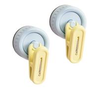 2pcs Rotating Suction Base Wall Hook Adjustable Clamps Holders Waterproof Not Slip Designs Brackets for Shower Shelves Rotating Suction Cup Hook