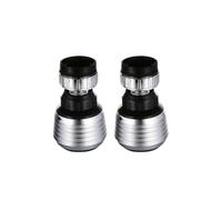 2Pcs Rotating Water Saving Faucet Splash Proof Nozzle Steam Aroma Diffuser Filter Dual Mode Universal Thread Adapter Kitchen for Kitchen
