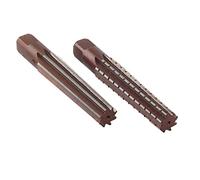 2PCS Rough Fine Morse Taper Reamer High Carbon Steel Straight Shank Hand Reamer for Workshop Metalworking (Cornestybpu5s238o4-14)