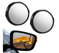 2Pcs Round Blind Spot Mirrors 360 Adjustable HD Glass Car Wing Mirror | Frameless design with strong adhesive. Wide angle vision ensures easy parking and safe driving. Universal fit for SUVs